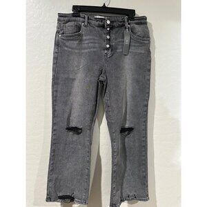 Tractr Womens butterfly close Jeans Size 14/32 NWT